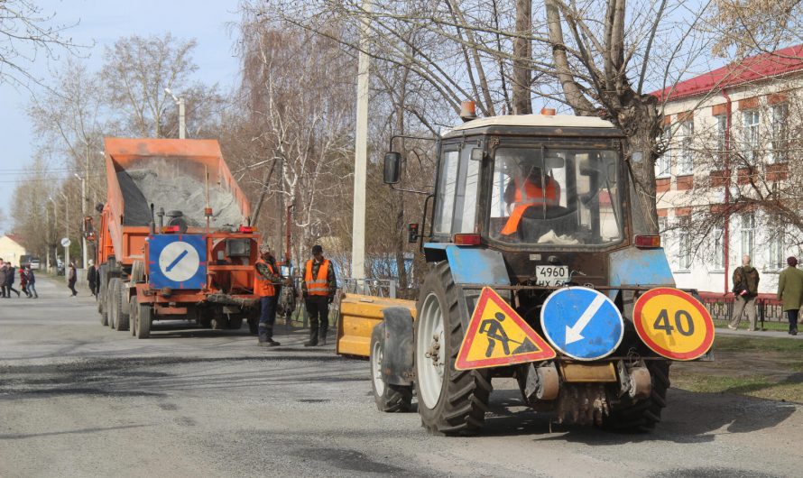 В райцентре ведут ямочный ремонт дорог