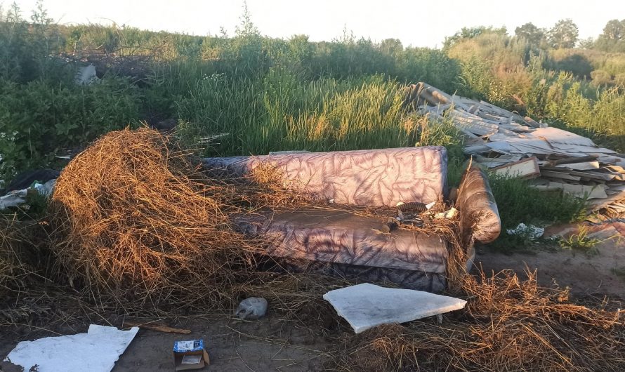 В стороне Разбойного вновь образовалась стихийная свалка