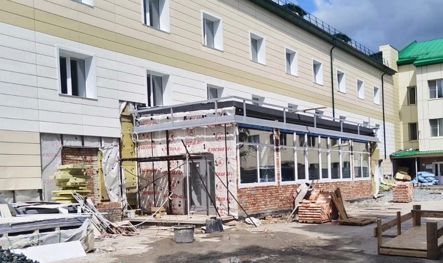 Реконструкция Краснозерской ЦРБ выходит на финишную прямую