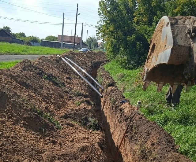 В селе Веселовское провели частичную замену тепловой сети