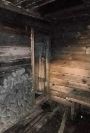 В р.п.Краснозерское произошел пожар в бане