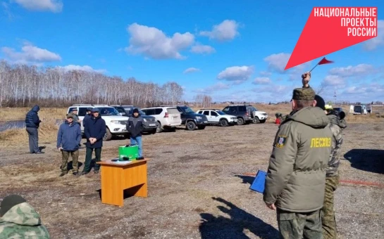 Учения по тушению трансграничных лесных пожаров с применением БПЛА прошли на границе Новосибирской и Омской областей