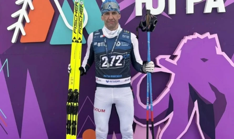 Тренер-преподаватель Краснозерской ДЮСШ преодолел за сезон третий лыжный марафон