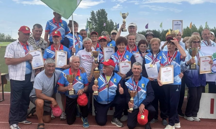 Команда ветеранов Краснозерского района стала серебряным призёром областной спартакиады пенсионеров